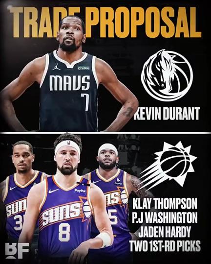 和歐文濃眉組三巨？美媒：獨行俠可用克萊+PJ+哈迪+倆首輪去換KD