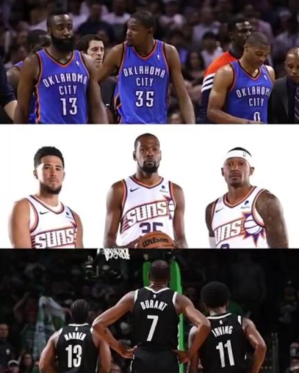 太陽(yáng)三巨頭徹底失??？美媒：杜蘭特的三巨頭球隊(duì)總是一樣的結(jié)局？